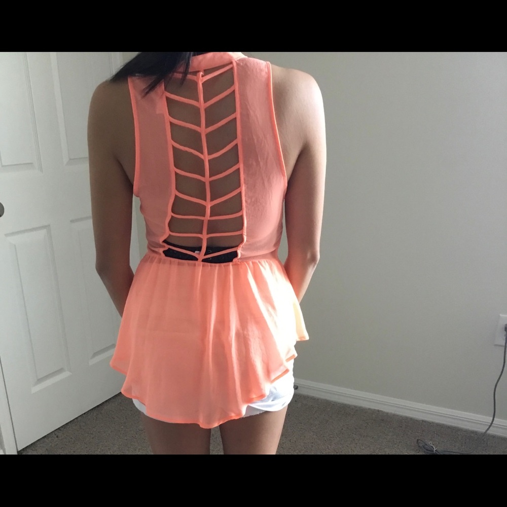 Beautiful  Neón coral top size xs
